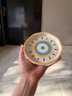 Colourful evil eye plate