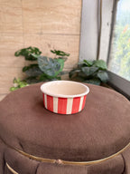 ❤️ Red Stripe Dessert Bowl