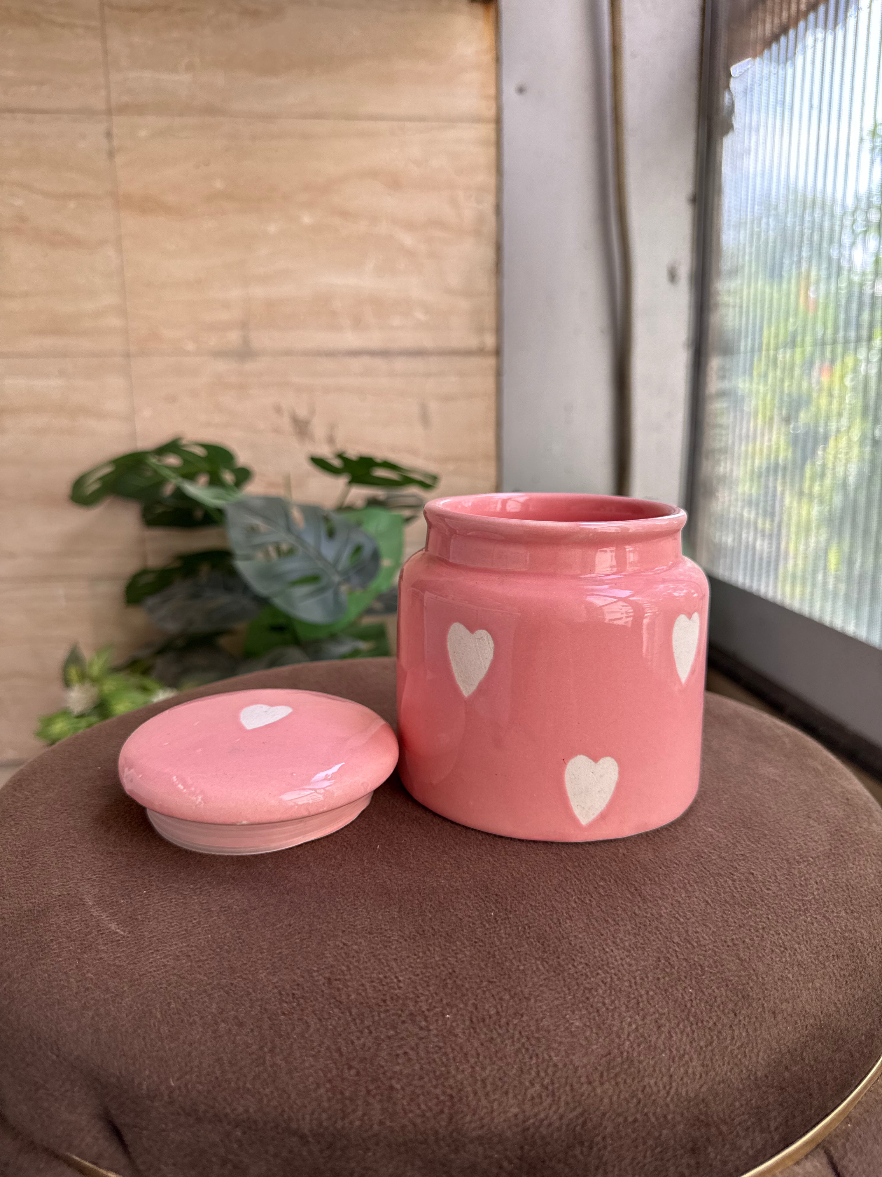 💗 Pink Heart Jar
