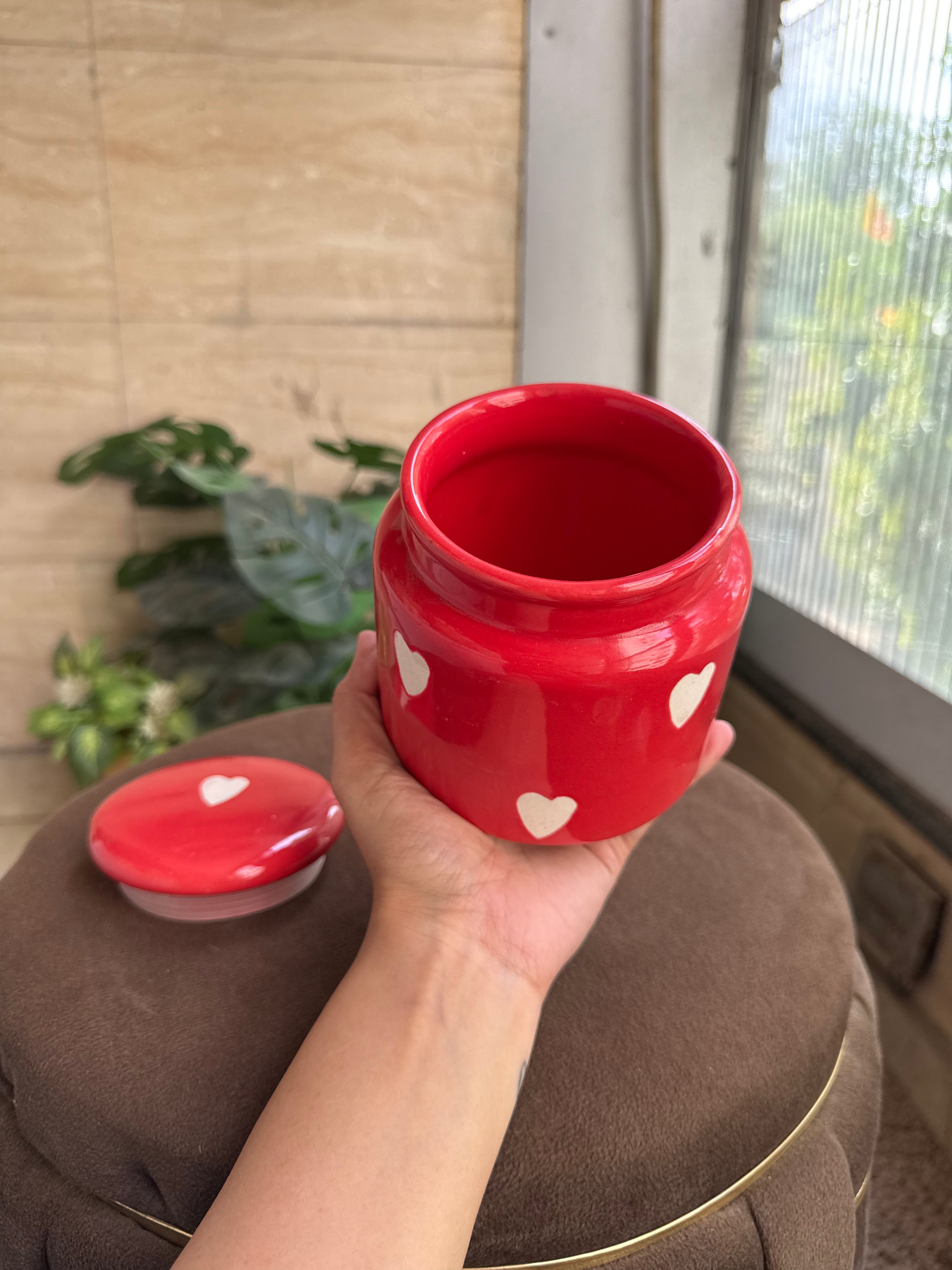 ❤️ Red Heart Jar