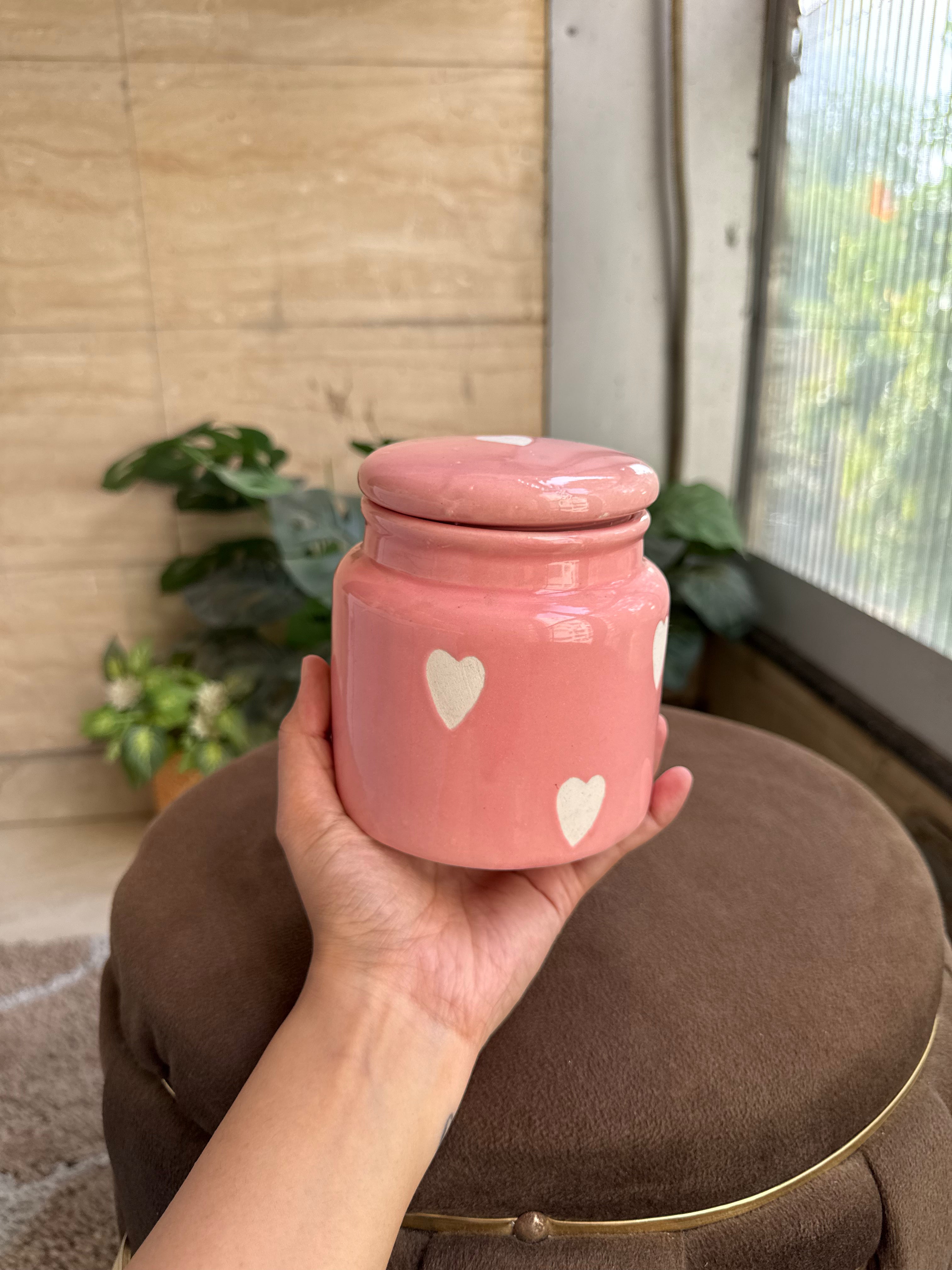 💗 Pink Heart Jar