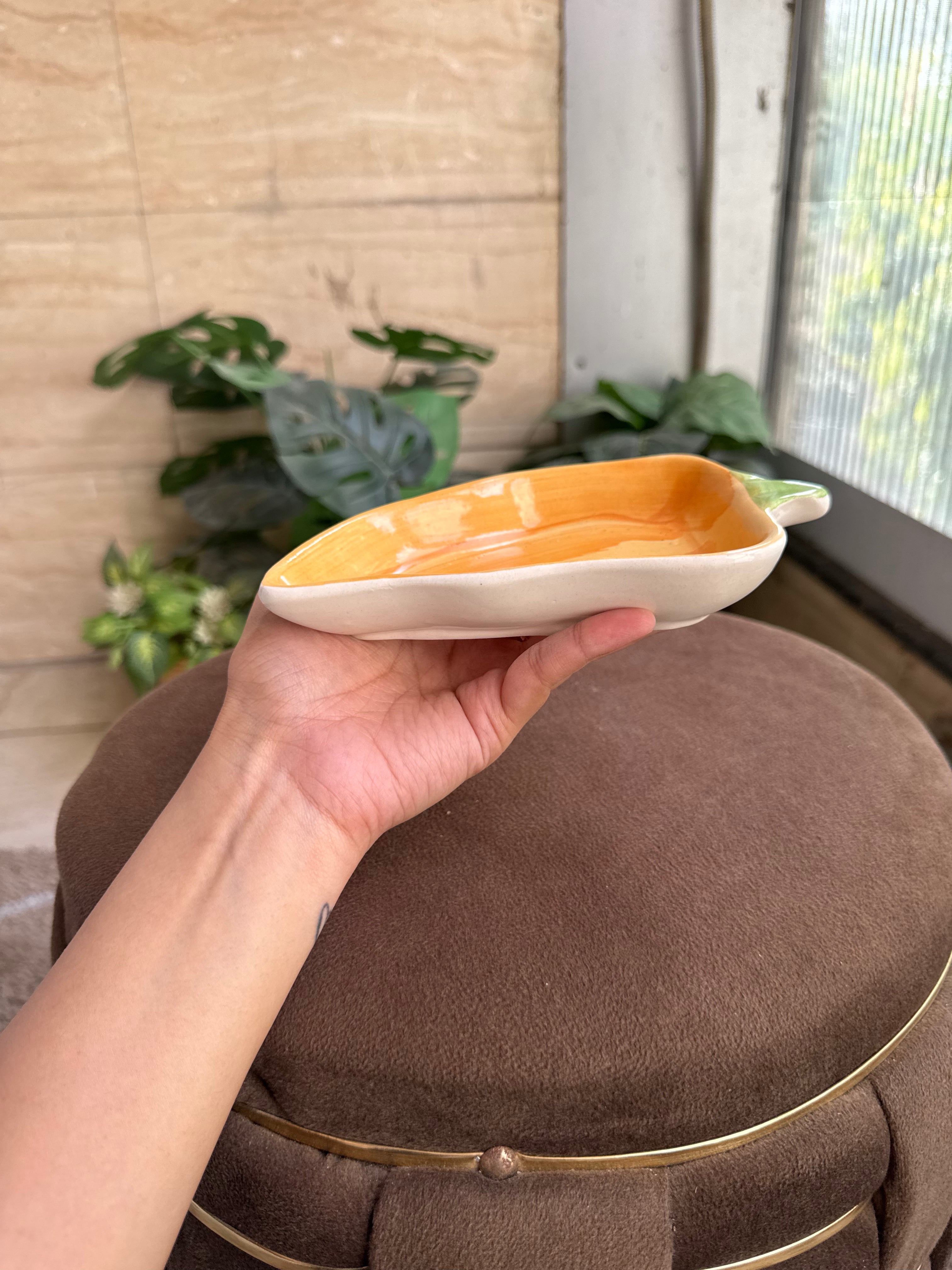 🧡 Chilli Shaped Plate