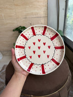 ❤️ Heart Burst Plate | Beautiful Big Serving Plate | 8 Inch Plate
