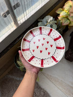❤️ Heart Burst Plate | Beautiful Big Serving Plate | 8 Inch Plate
