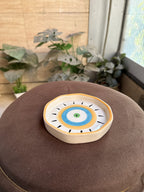 Colourful evil eye plate