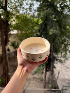 Pink Flower Breakfast Bowl | For Snacks, Noodles, Breakfast