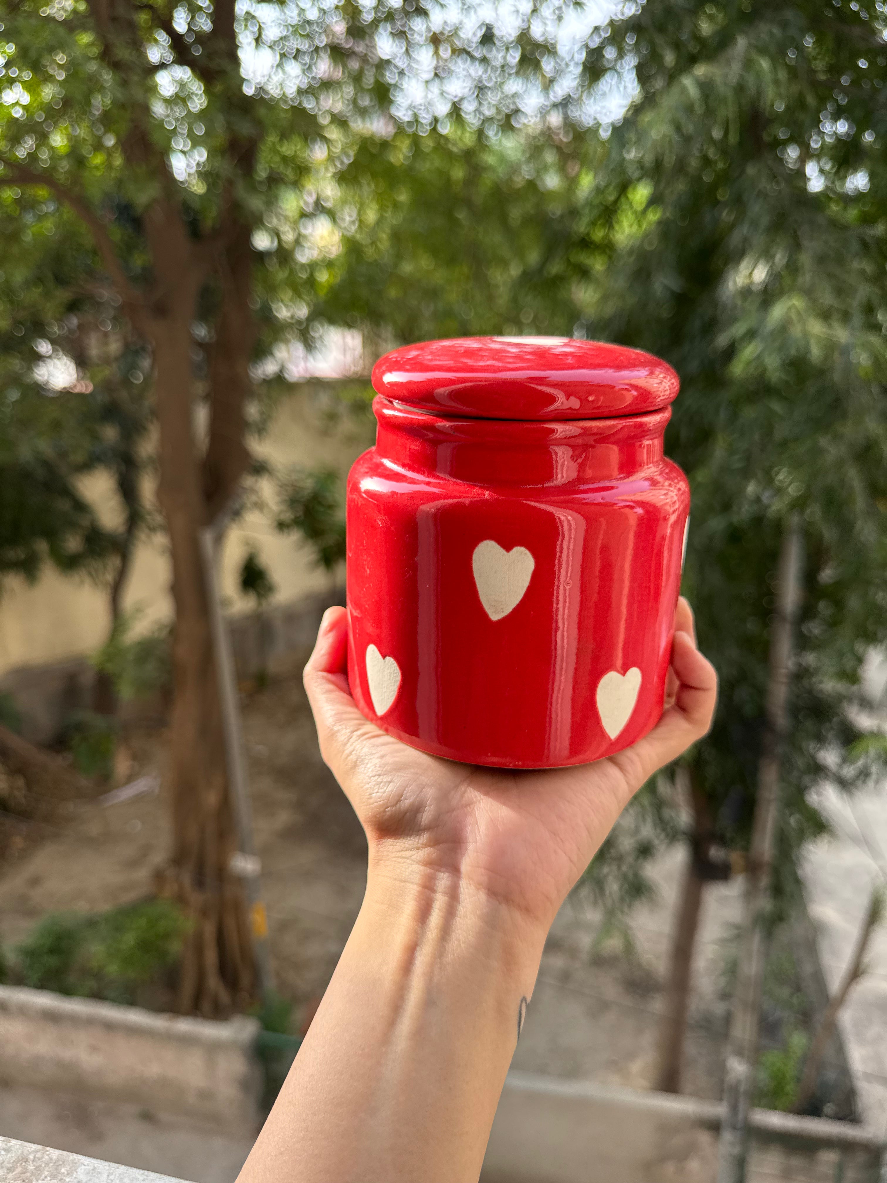 ❤️ Red Heart Jar