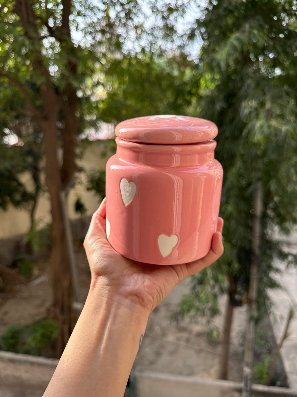 💗 Pink Heart Jar