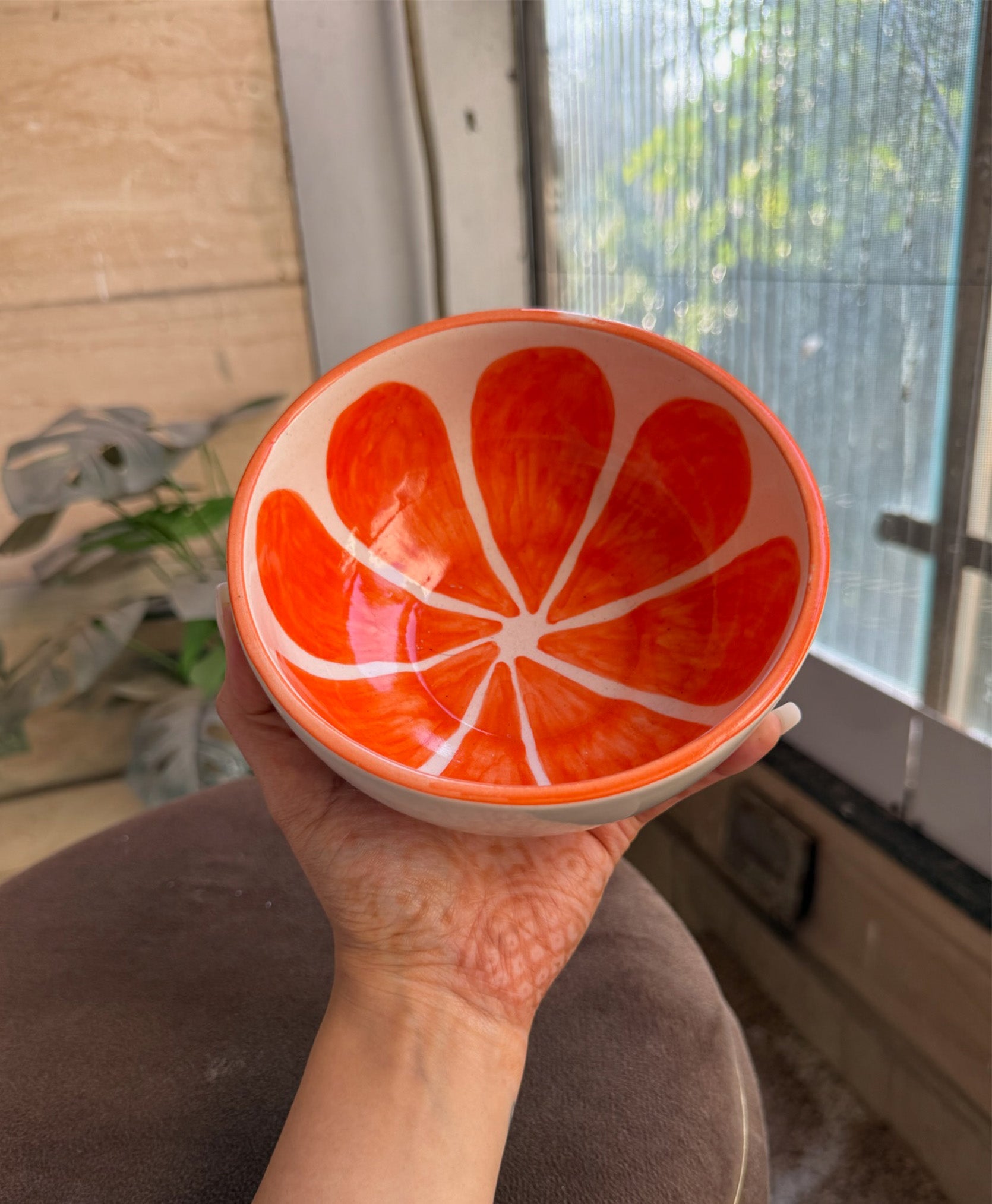 Orange Melon Bowl