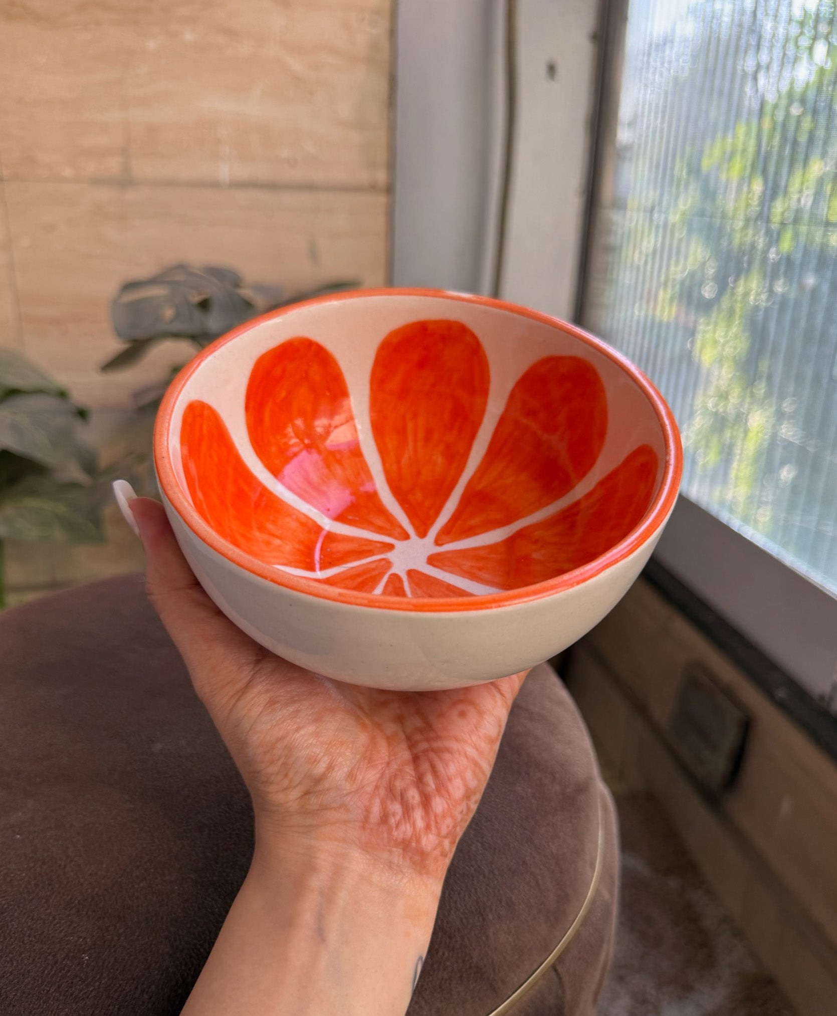 Orange Melon Bowl
