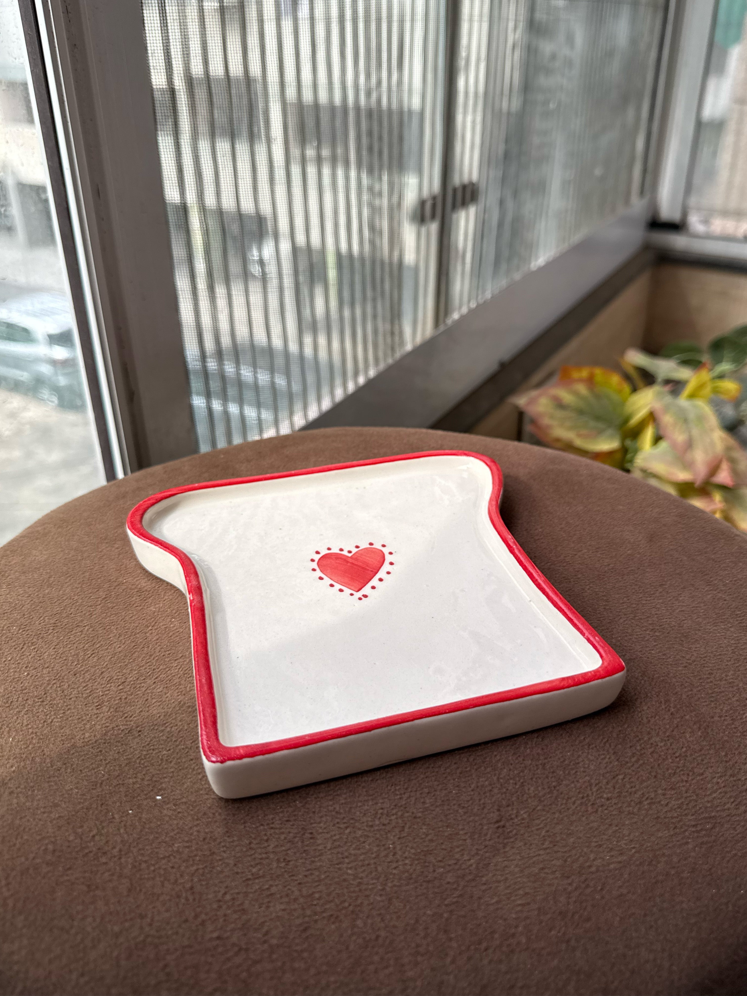 Heart Toast Plate ❤️🍞 (Set of 2)