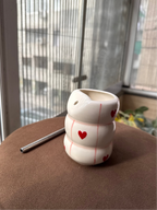 Sweetheart Sipper ❤️ With Steel Straw