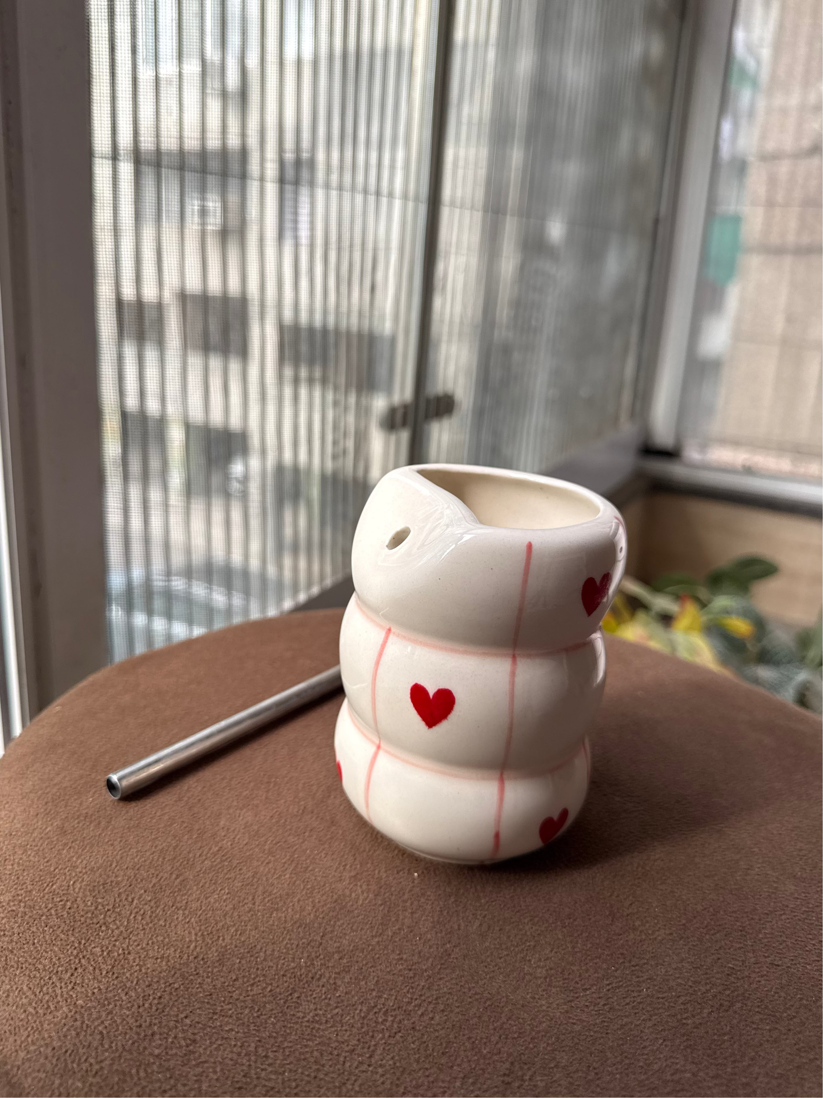 Sweetheart Sipper ❤️ With Steel Straw (Set of 2)