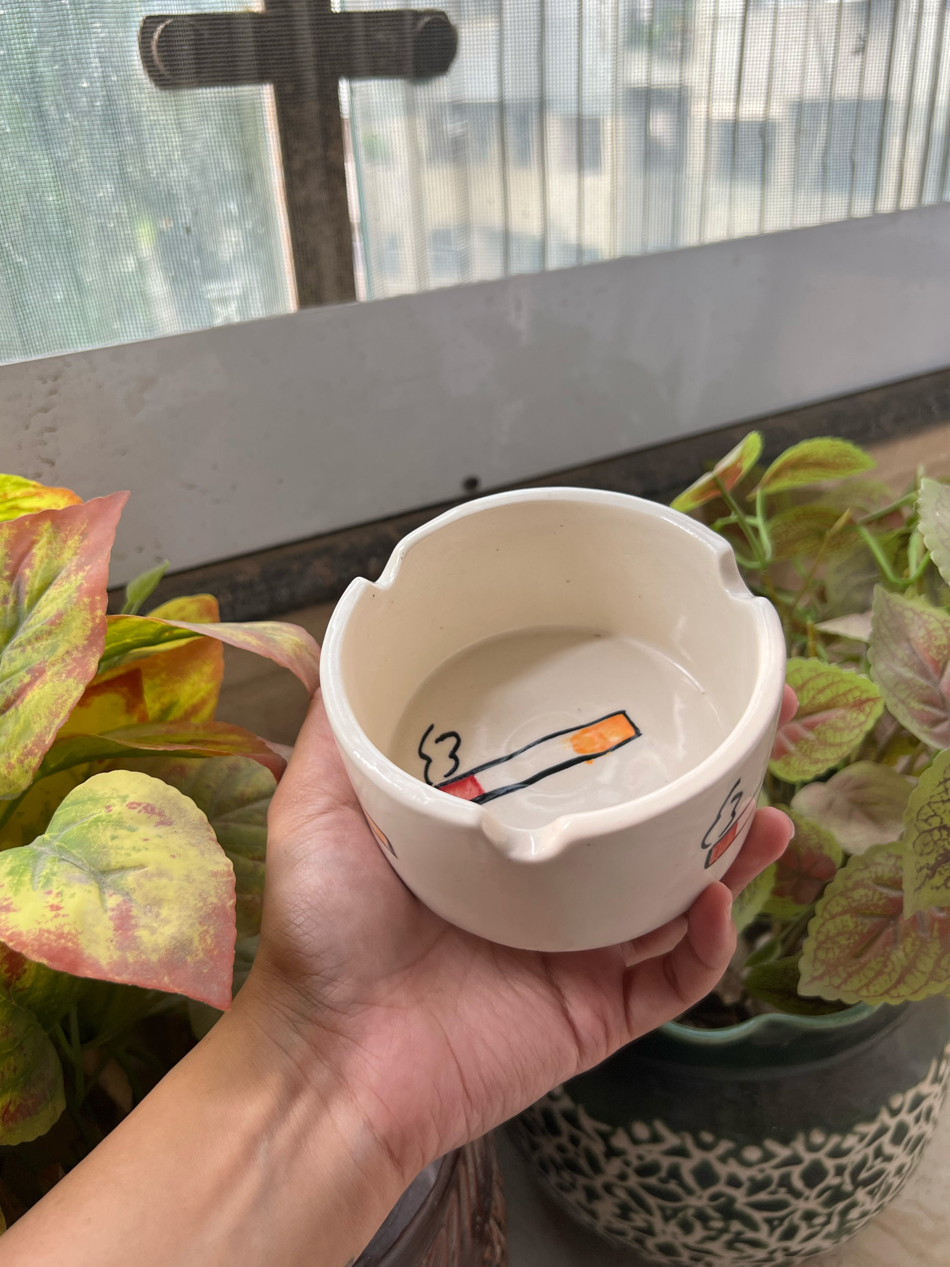 Ceramic Ashtray 🚬 (Pack of 2)