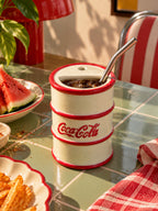 Coca-Cola Drum-Shaped Ceramic Tumbler 🥤❤️