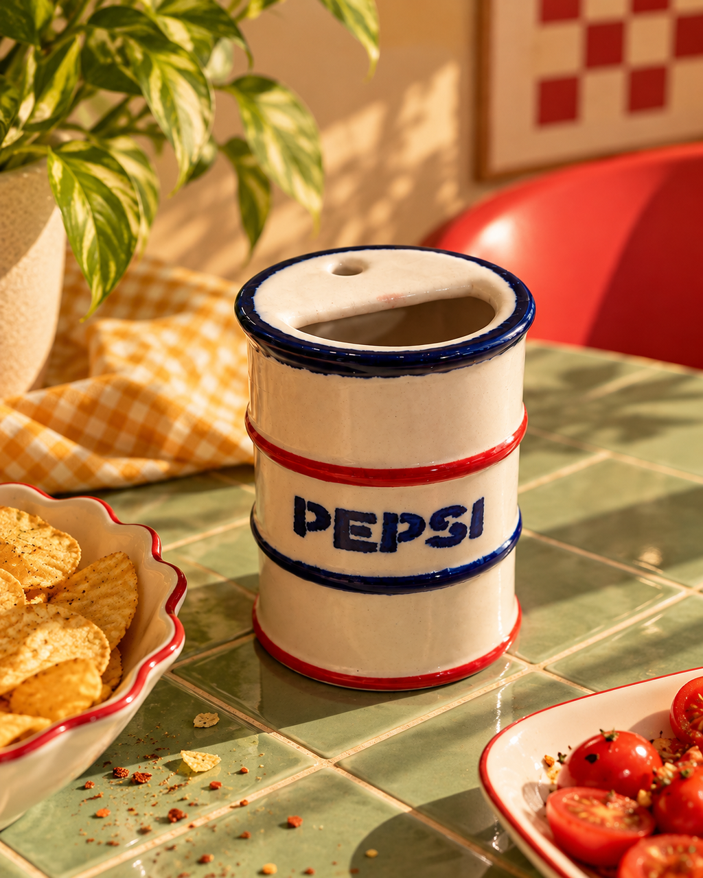 Pepsi Drum-Shaped Ceramic Tumbler 💙🥤