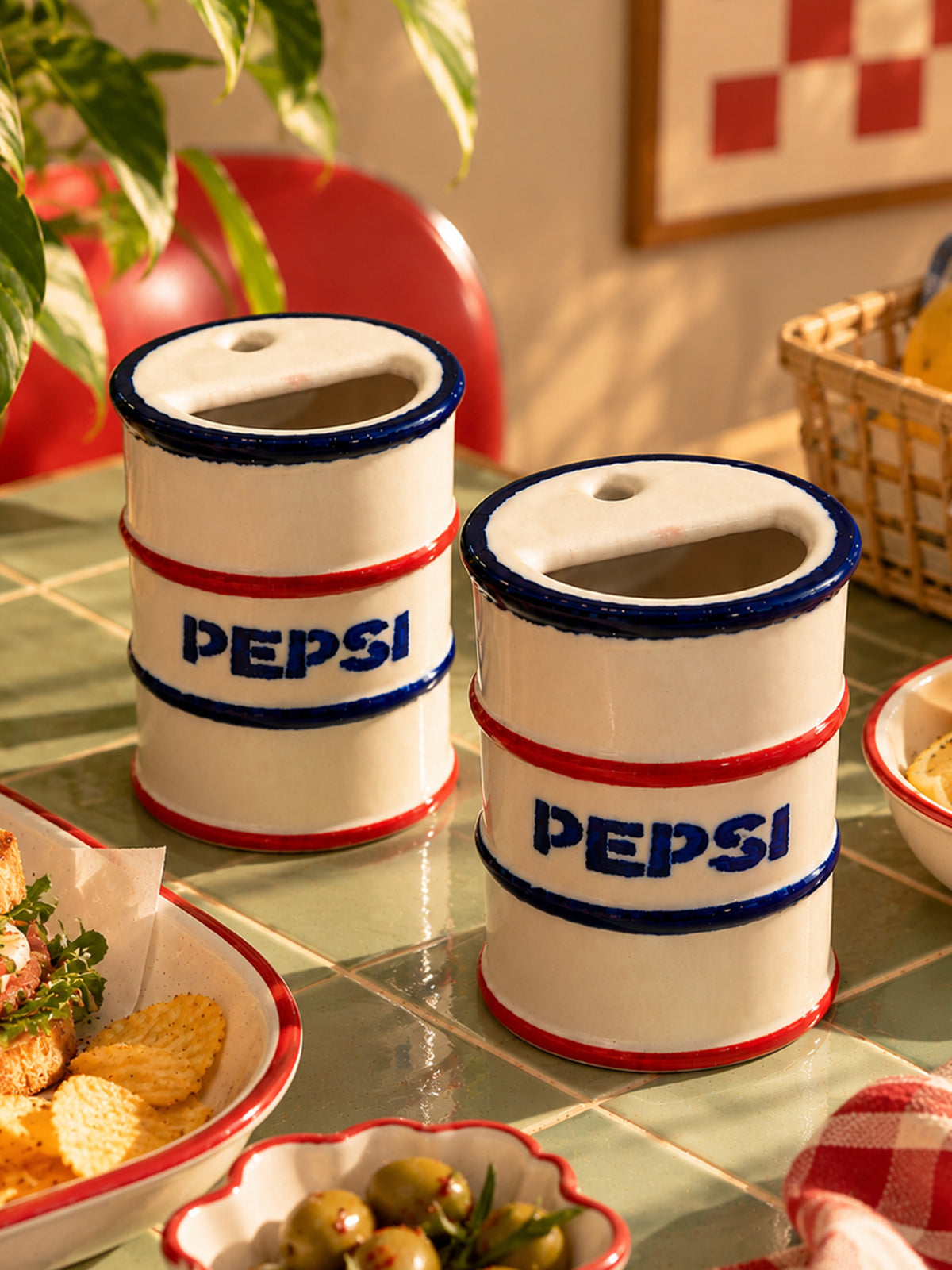 Pepsi Drum-Shaped Ceramic Tumbler 💙🥤