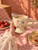 Mittiraa Home Bow & Bloom Ceramic Mug 🎀