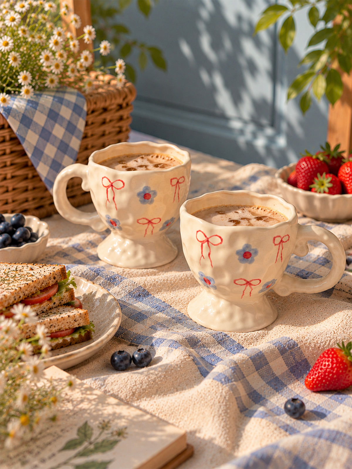 Mittiraa Home Bow & Bloom Ceramic Mug 🎀