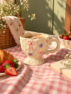 Mittiraa Home Bow & Bloom Ceramic Mug 🎀
