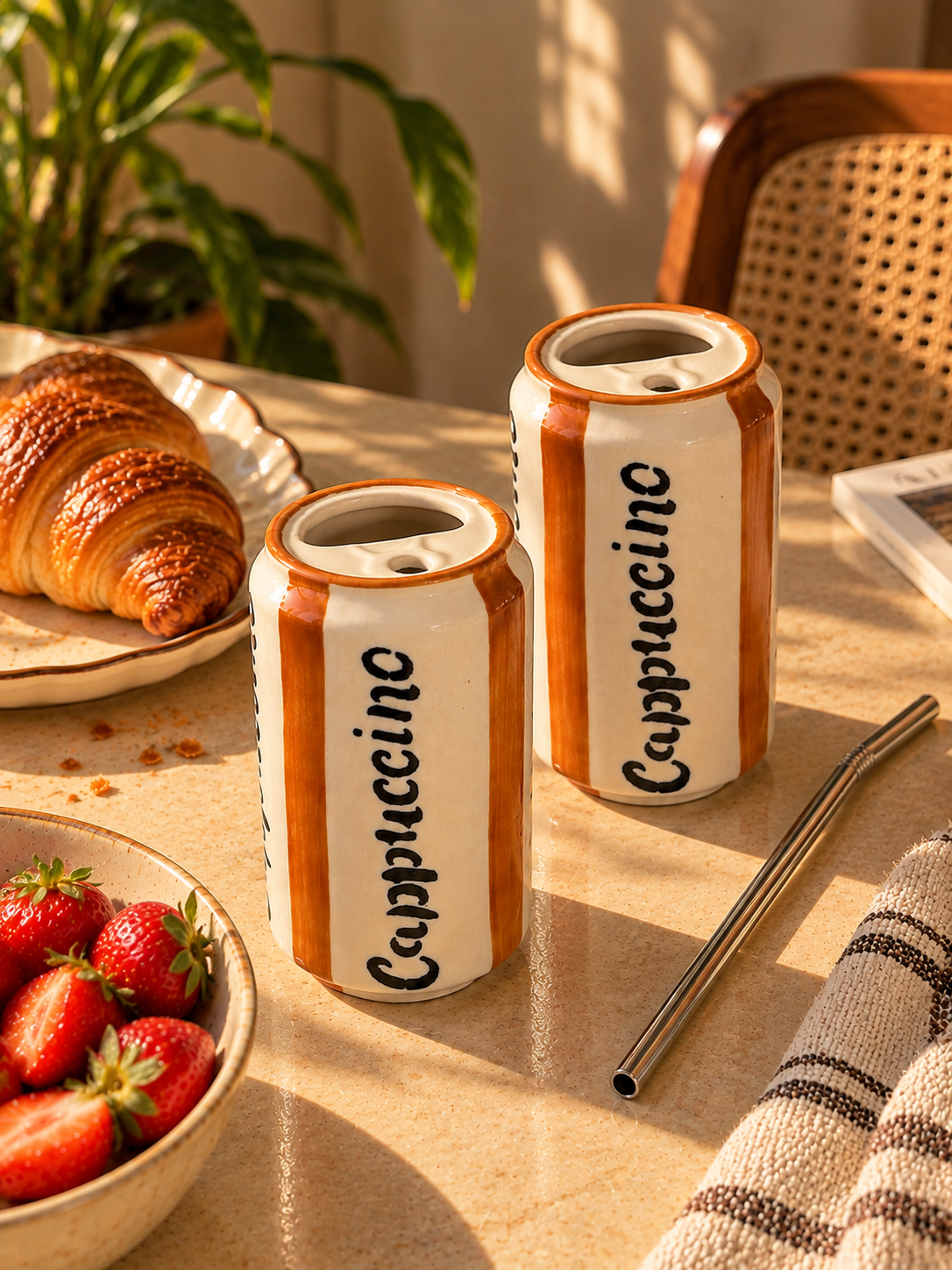 Mittiraa Home Capuccino Can Ceramic Tumbler ☕🤎