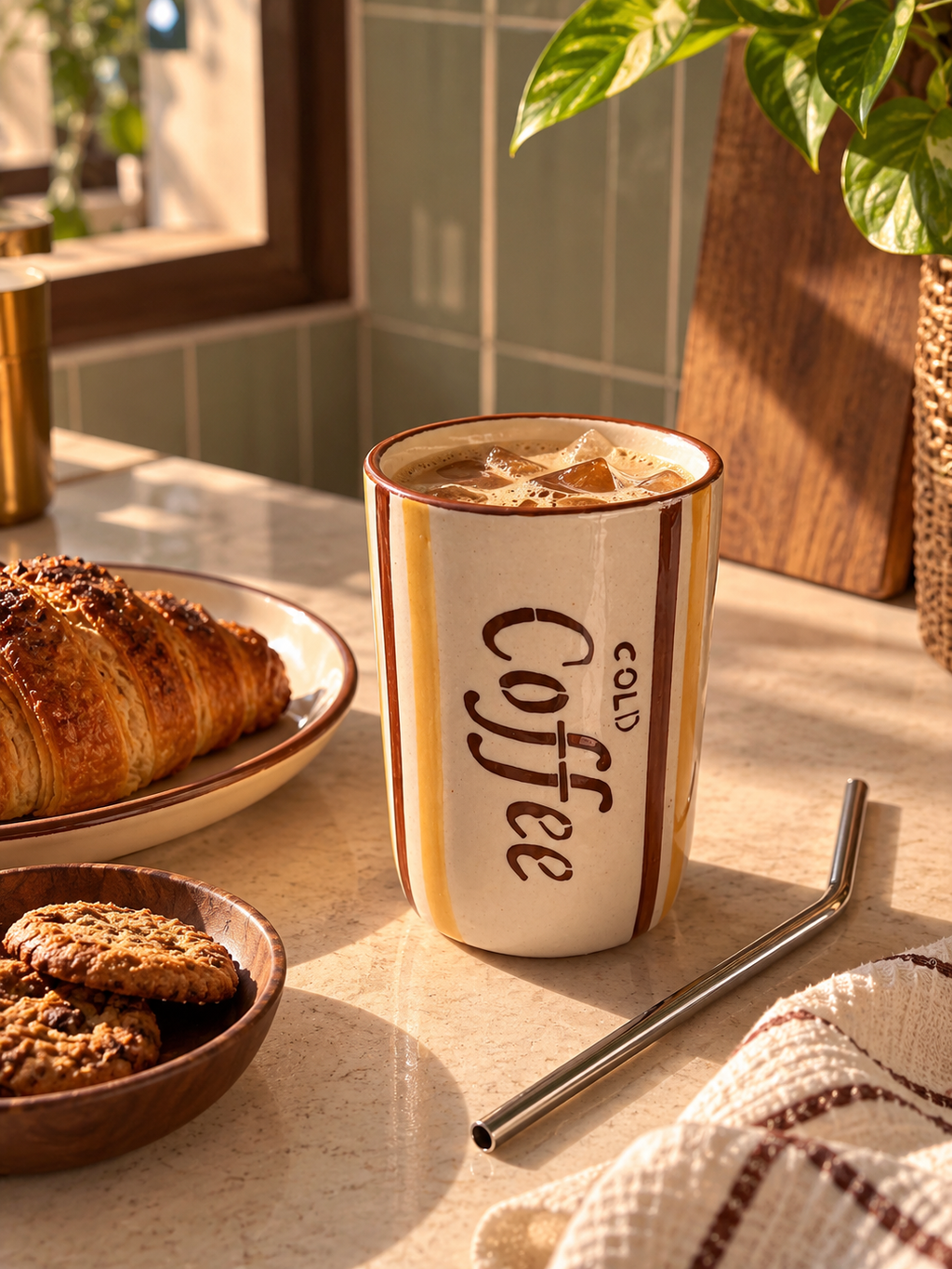 Mittiraa Home Cold Coffee Ceramic Cup ☕🤎