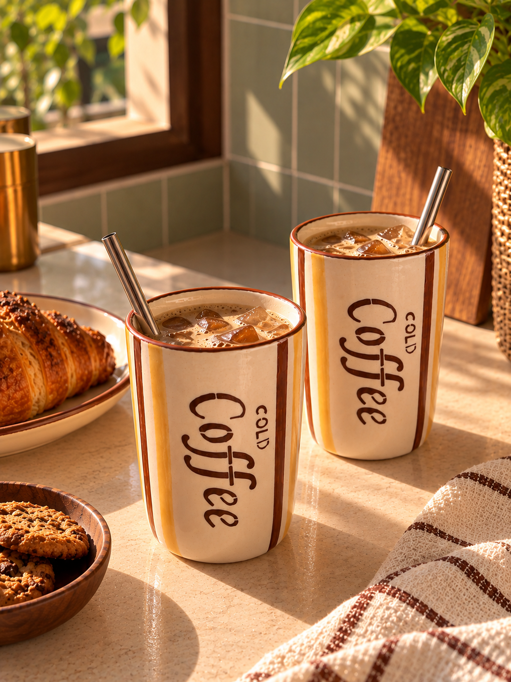 Mittiraa Home Cold Coffee Ceramic Cup ☕🤎