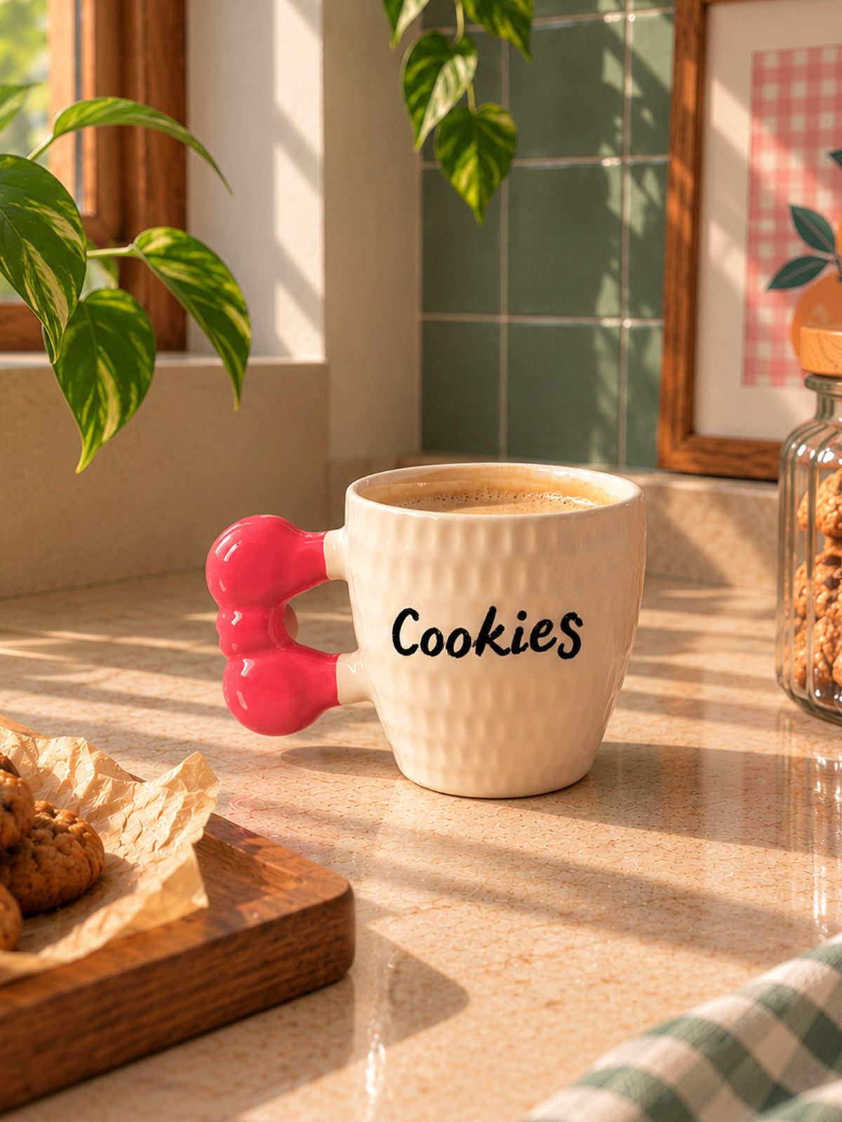 Mittiraa Home Cute Cookies Mug | Pinteresty Ceramic Mug