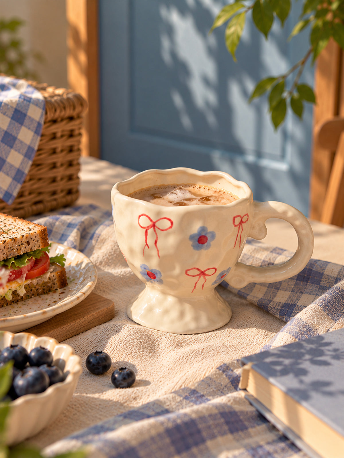 Mittiraa Home Vintage Scalloped Ceramic Mug 🎀 Pinteresty Picnic Vibes