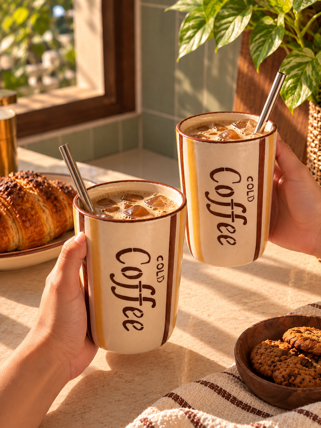 Mittiraa Home Cold Coffee Ceramic Cup ☕🤎