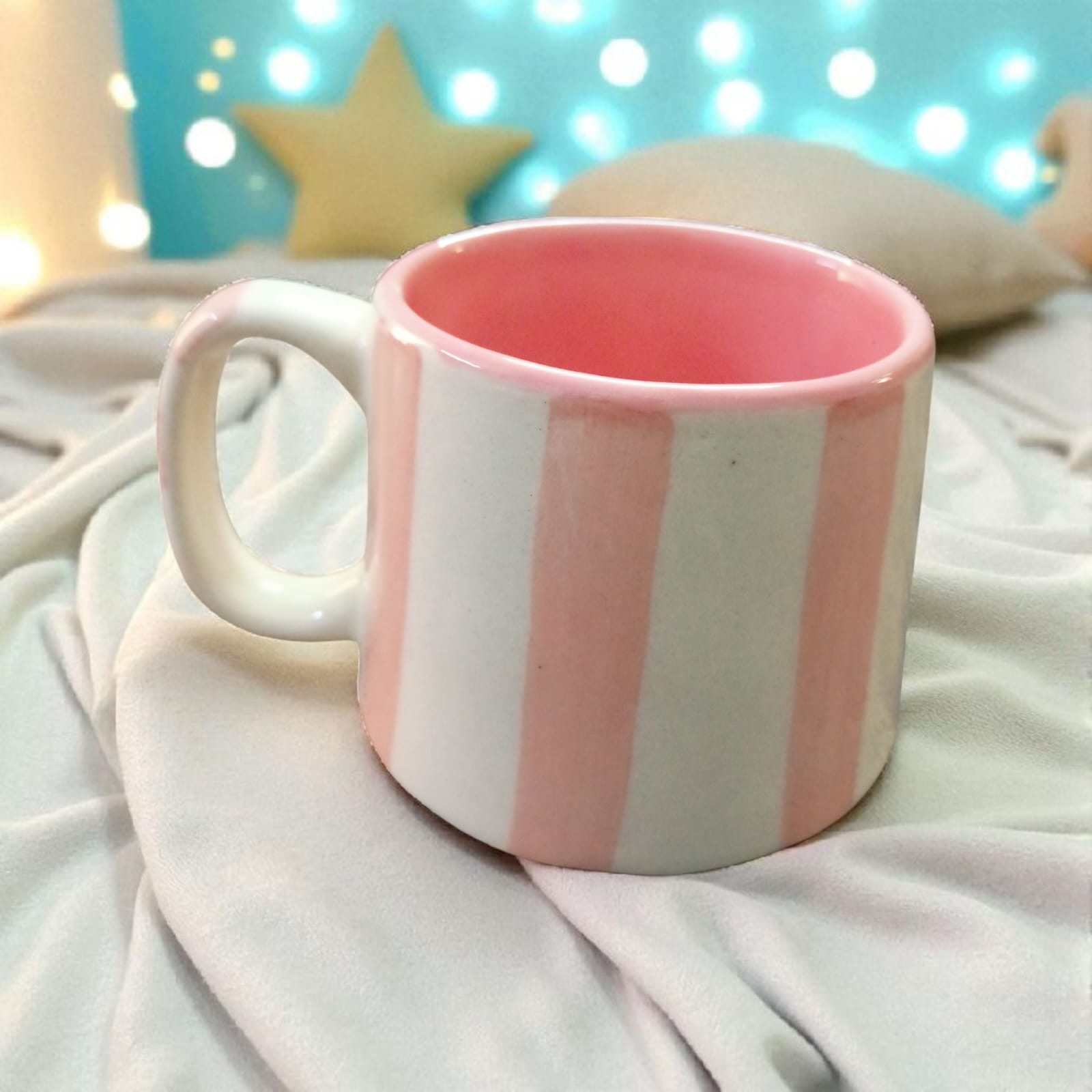 Pink Striped Mug