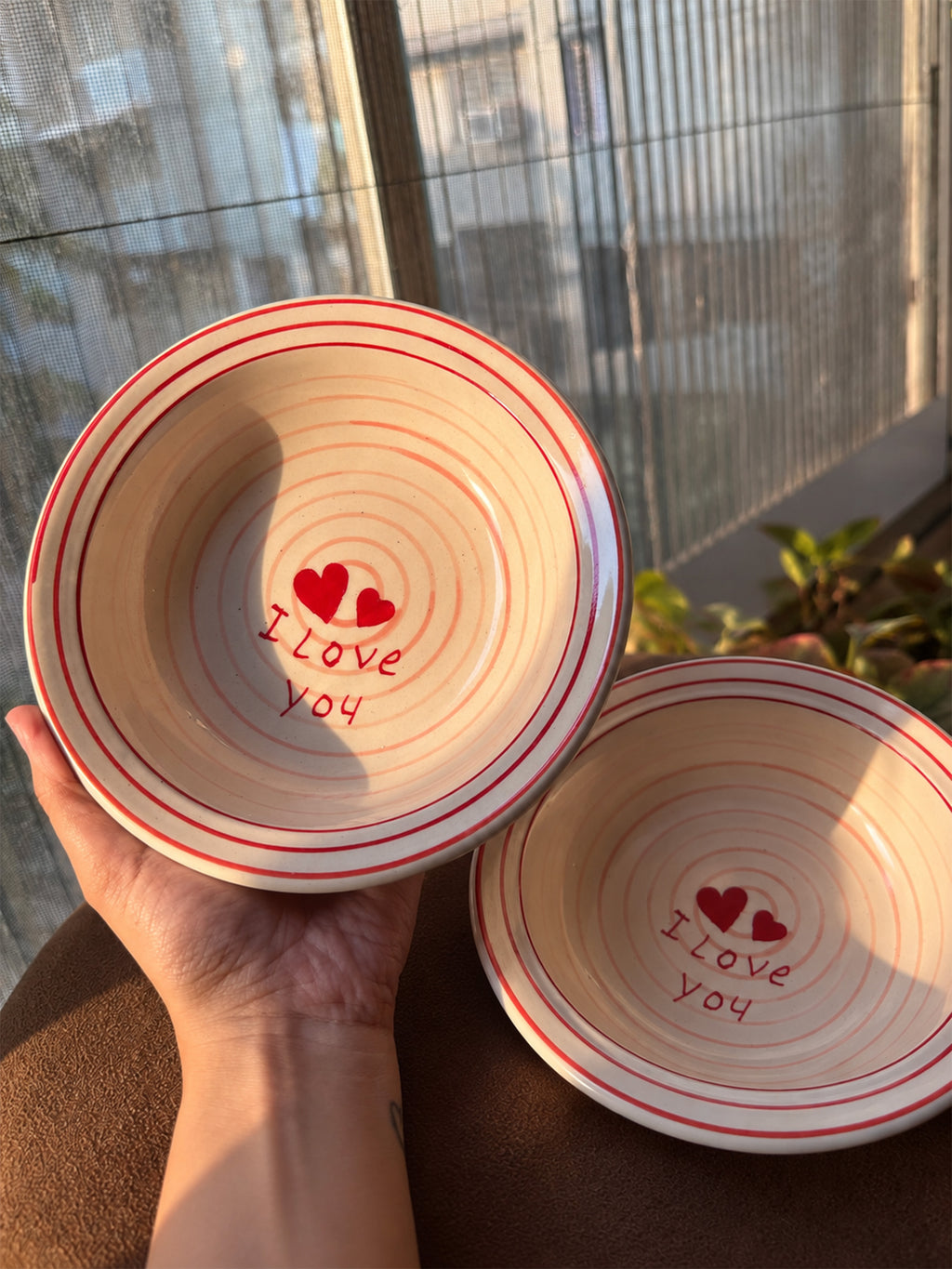 Mittiraa Home 'I Love You' Pasta Plate | 18 cm