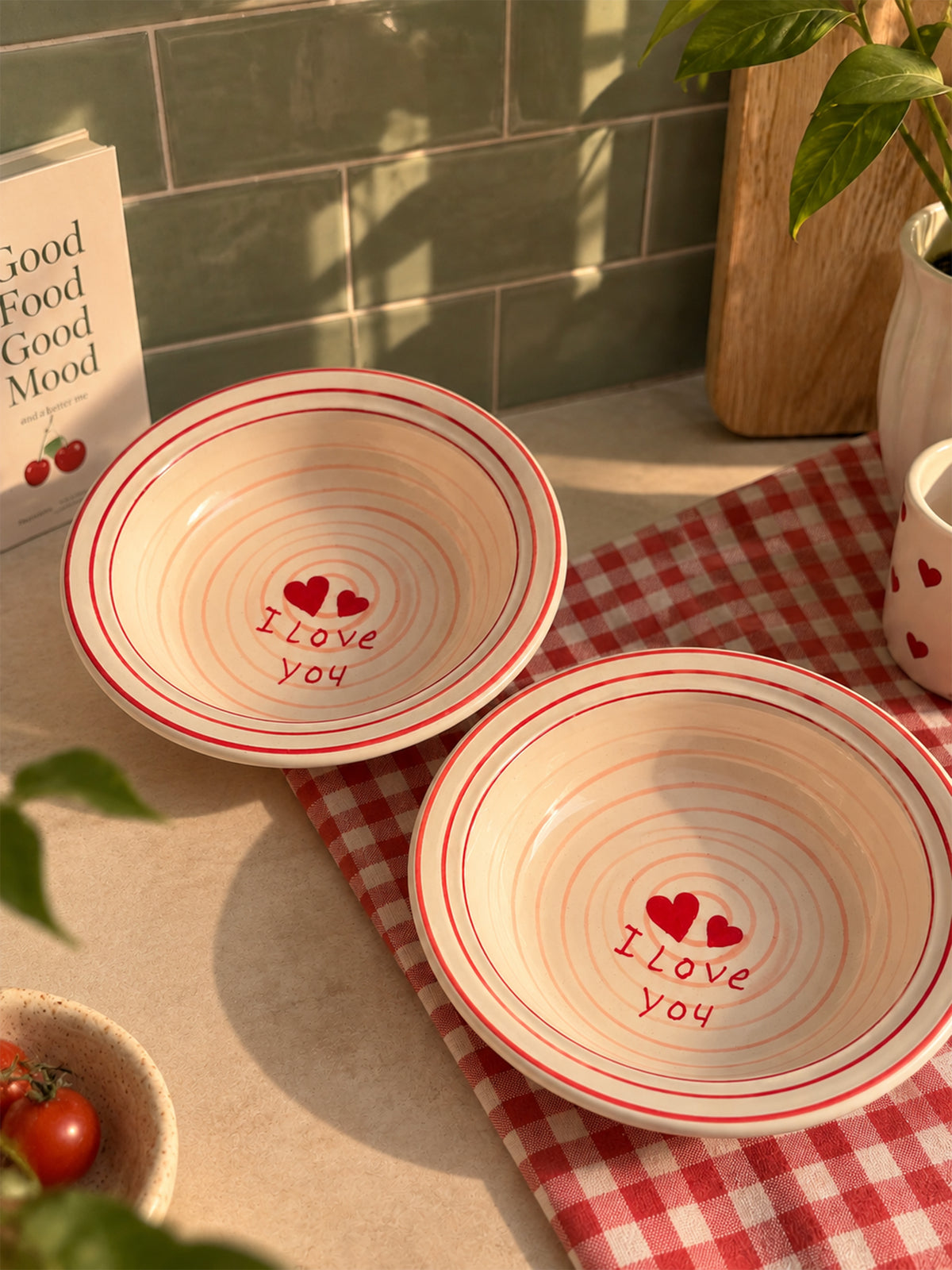 Mittiraa Home 'I Love You' Pasta Plate | 18 cm