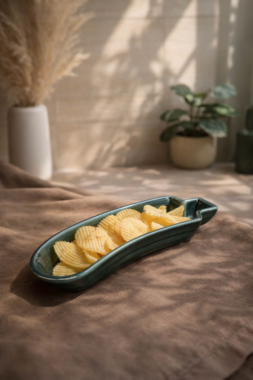 Banana snacks serving plate