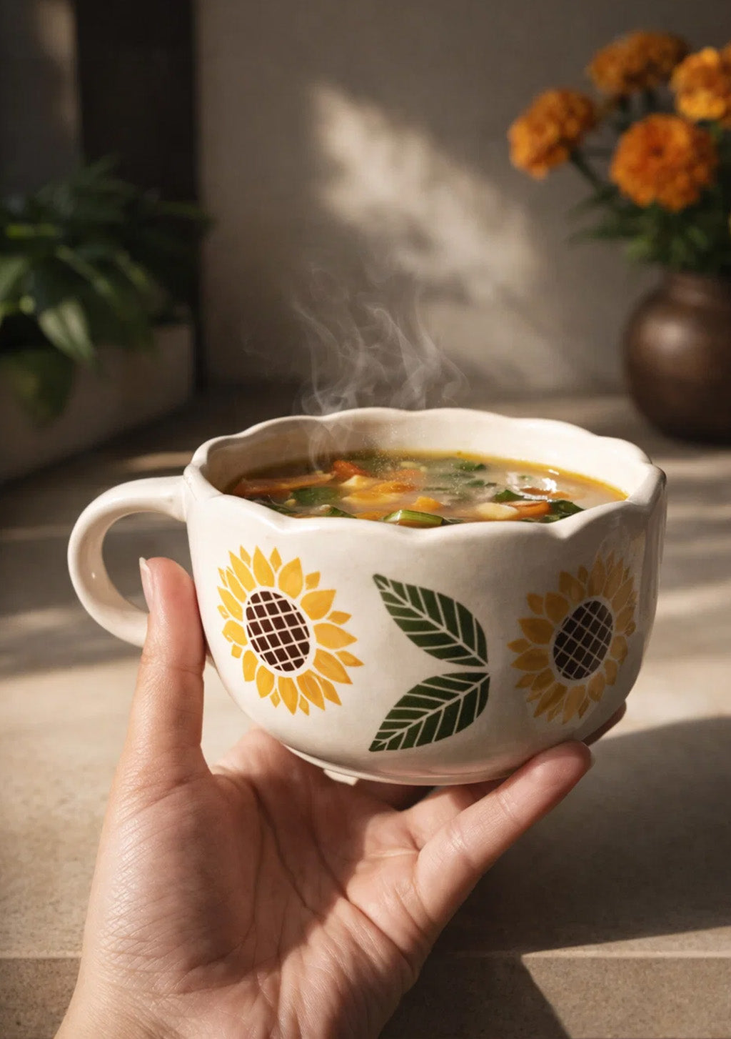 Sunflower Soup Bowl