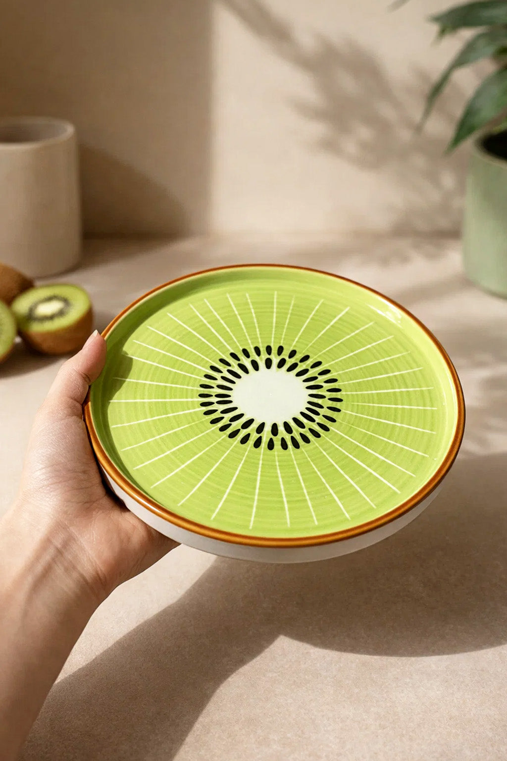 Kiwi Plate | 8-inch Ceramic Plate