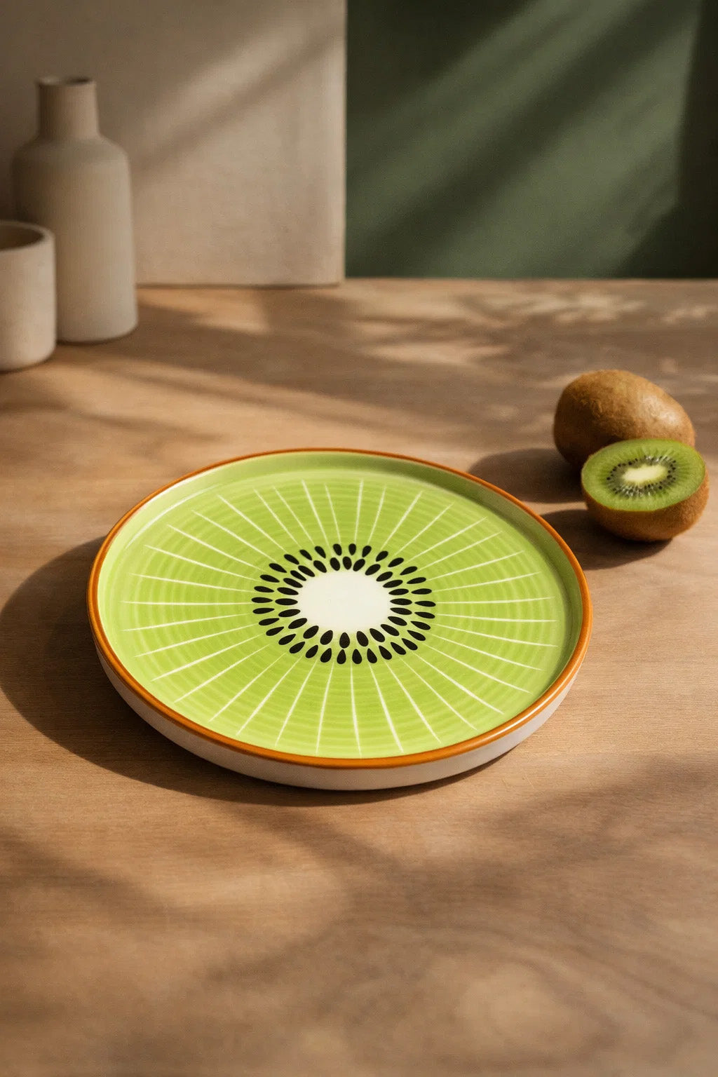 Kiwi Plate | 8-inch Ceramic Plate