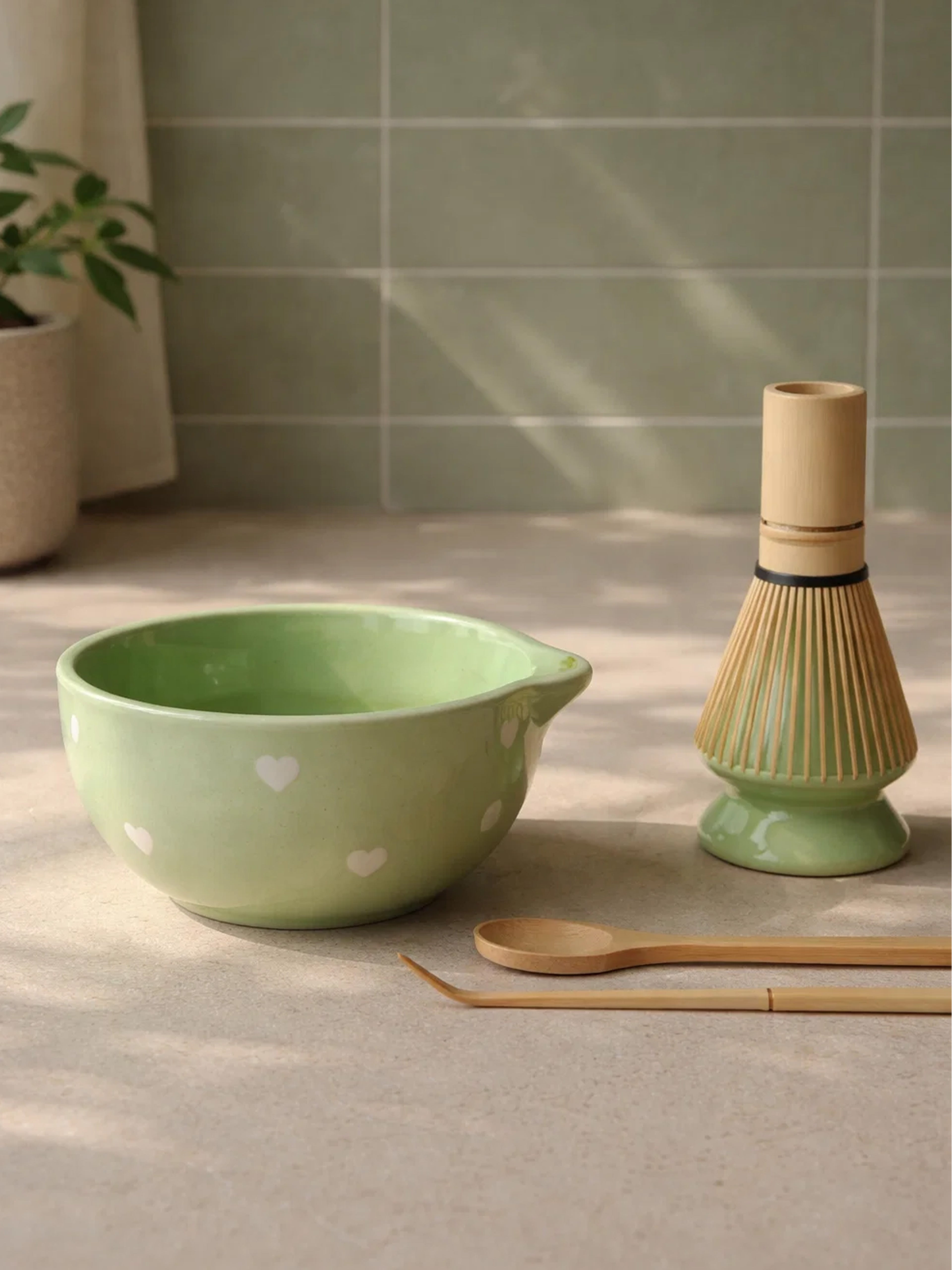 Green Hearts Matcha Bowl