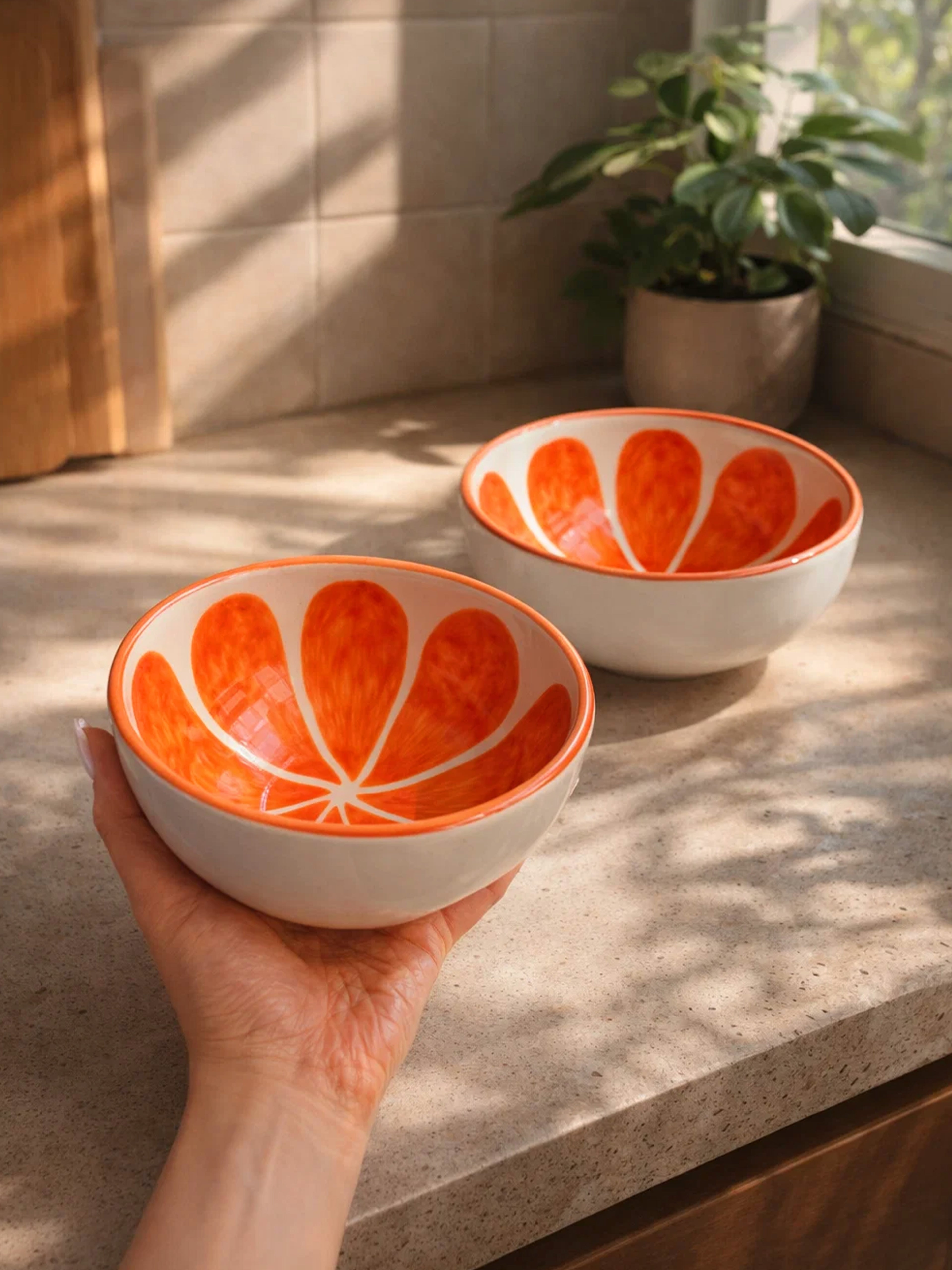 Orange Melon Bowls🍊(Pack of 2)