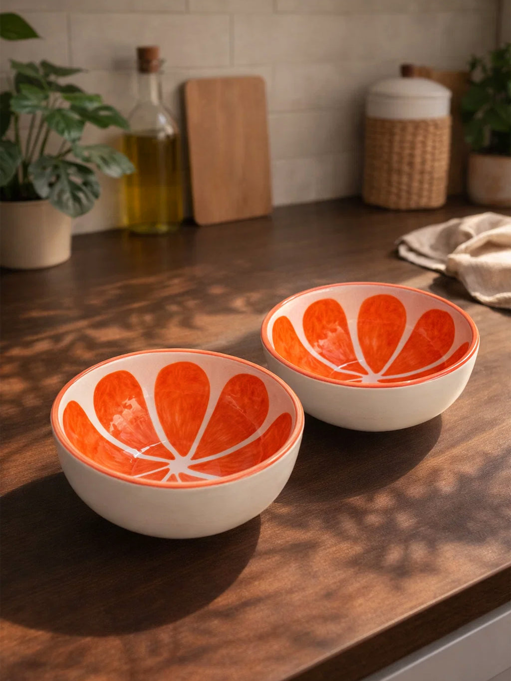 Orange Melon Bowls🍊(Pack of 2)