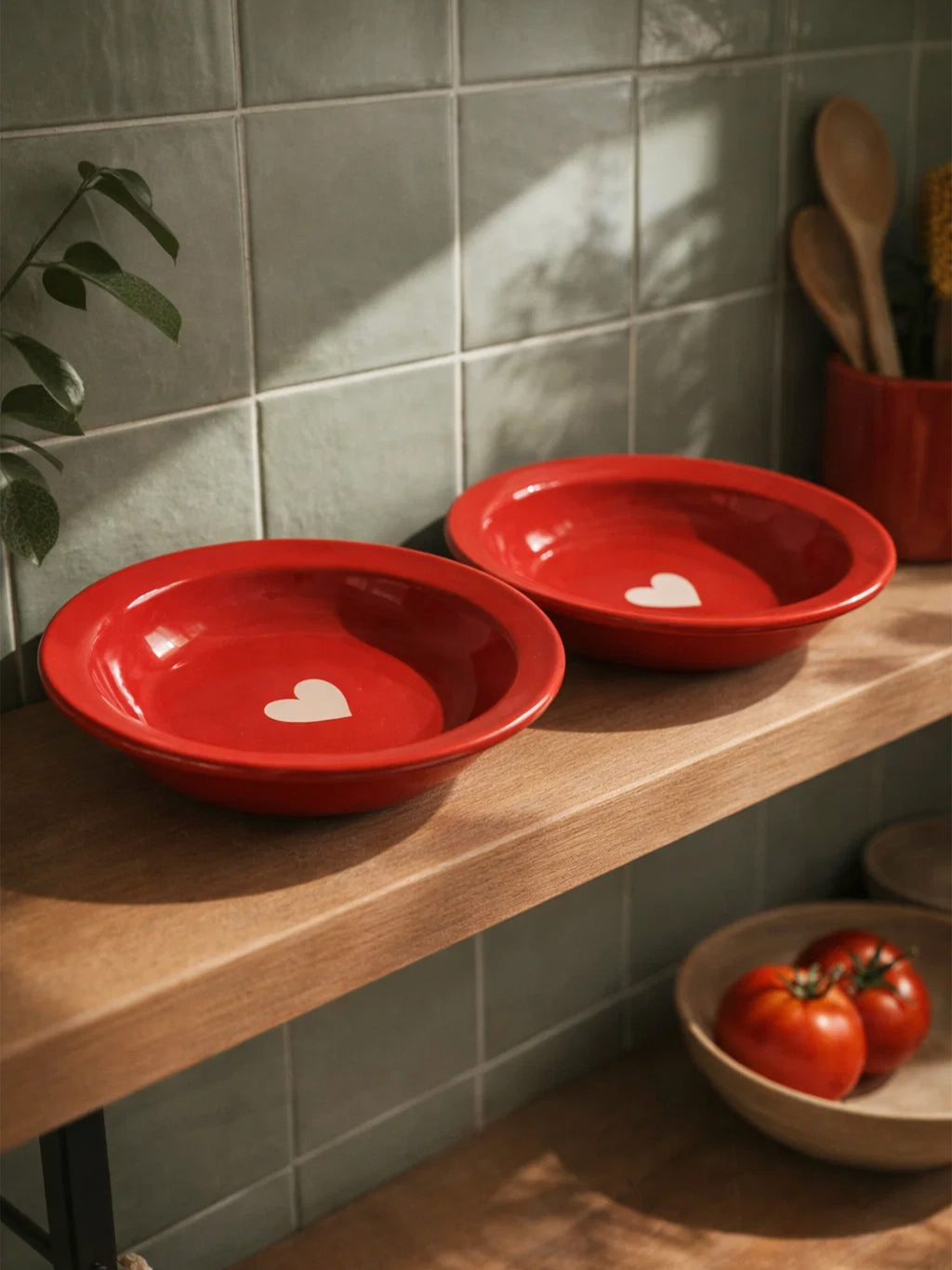 Red Pasta Plate❤️ (Pack of 2)