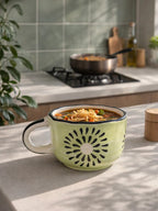 Kiwi Handled Soup Bowl