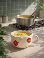 🍓 Strawberry Handled Soup Bowl