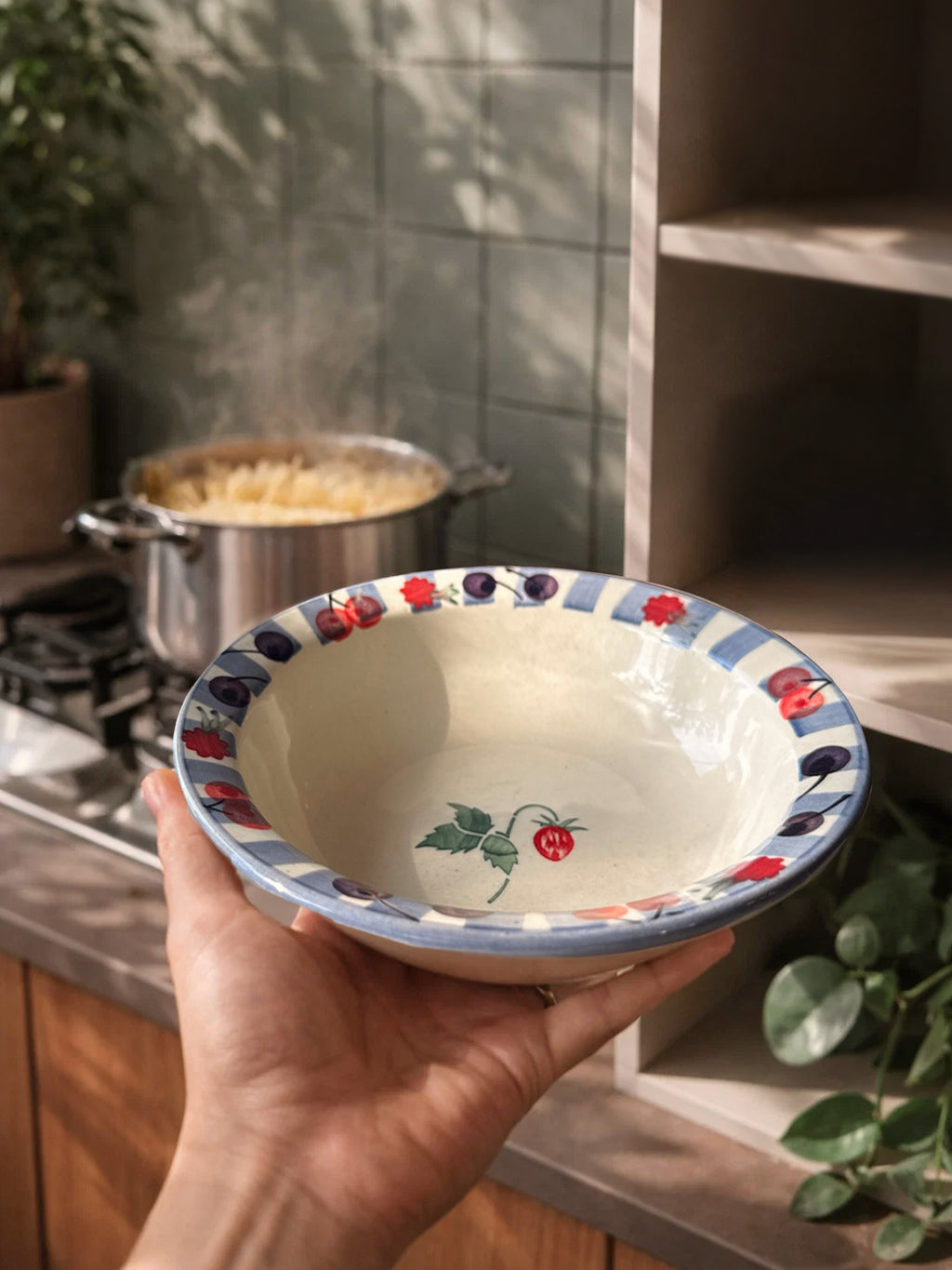 🍓 Berry Garden Pasta Plate (Pack of 2)