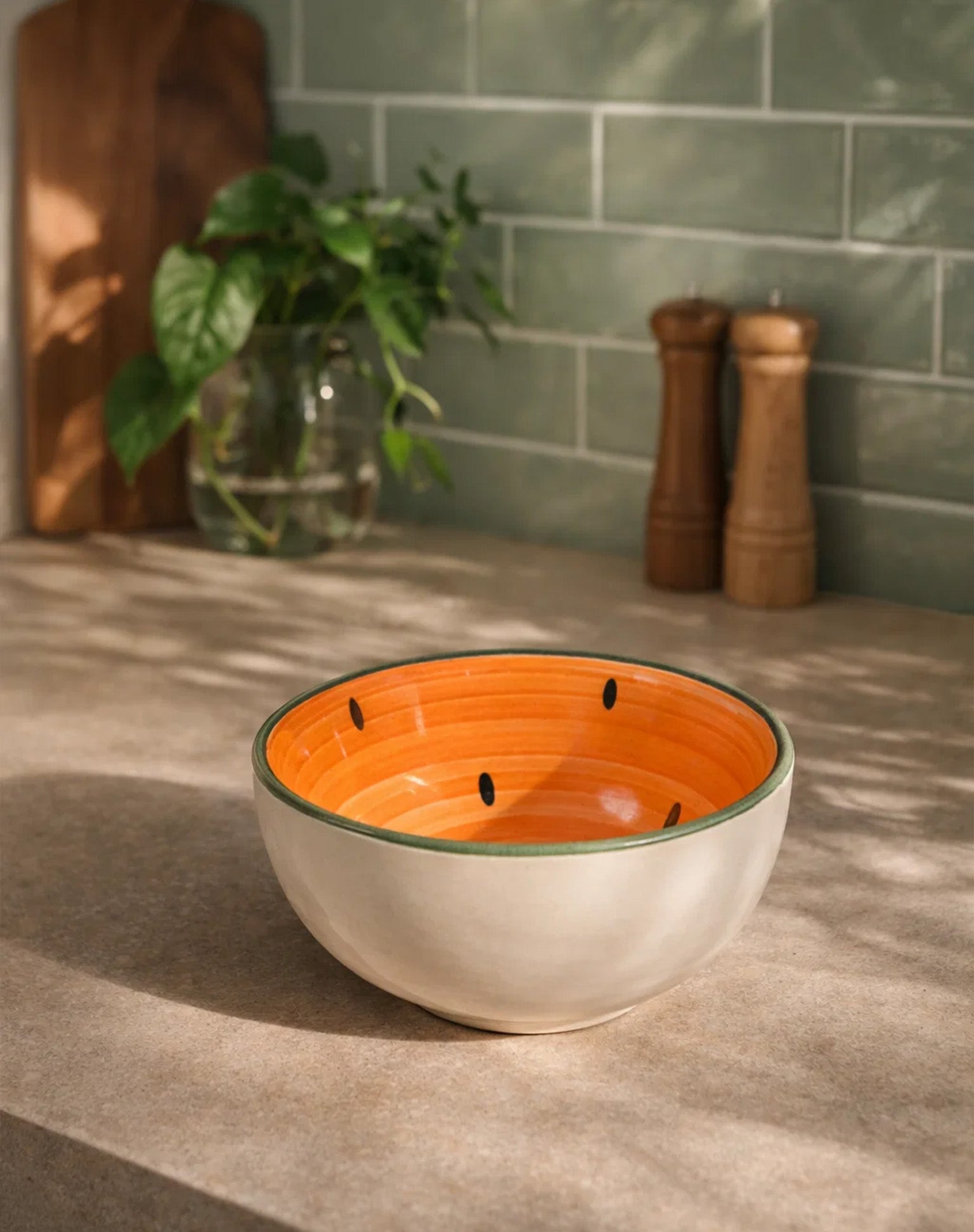 Watermelon Yellow Bowl