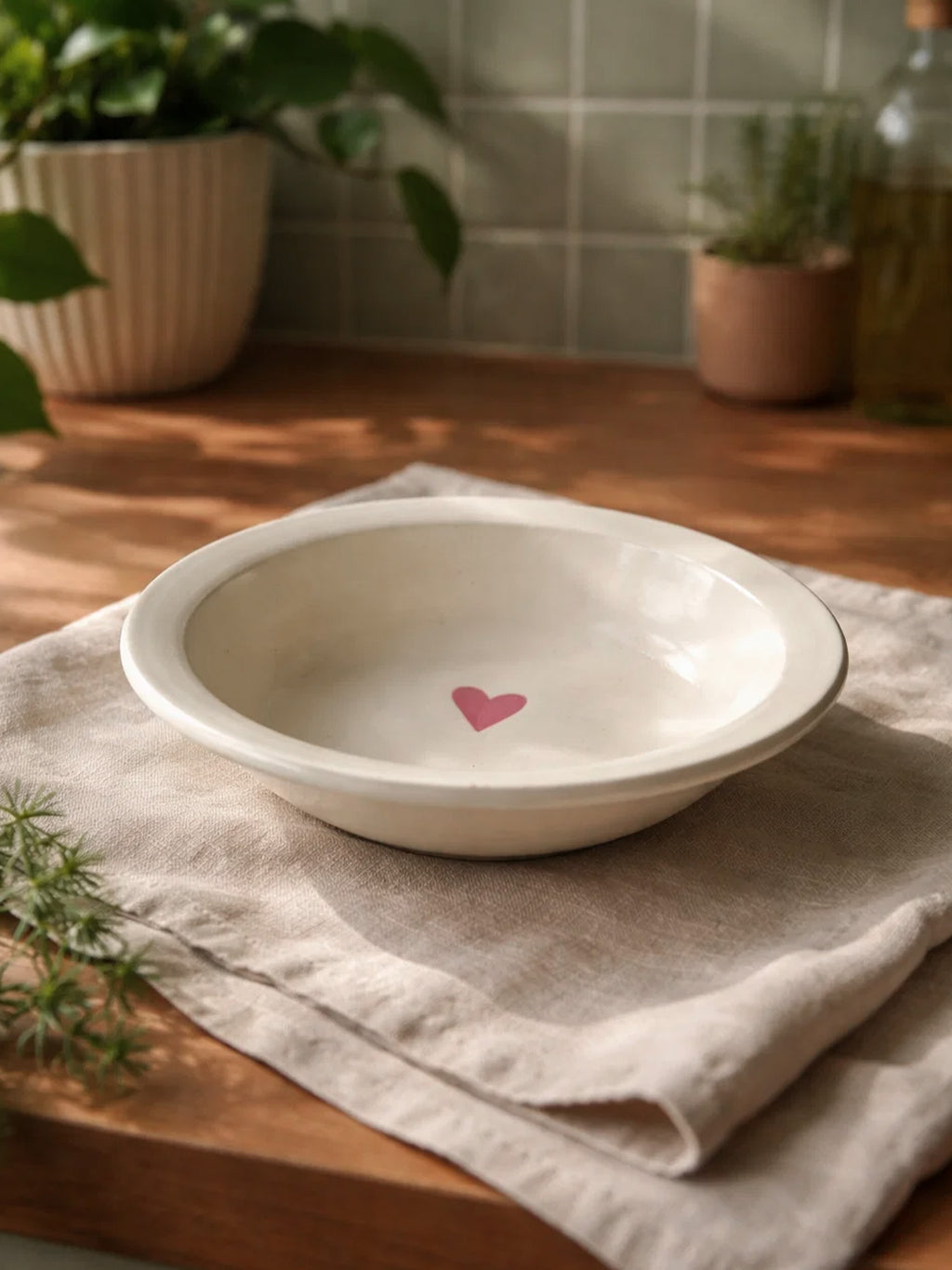 🤍 Little Heart Pasta Plate