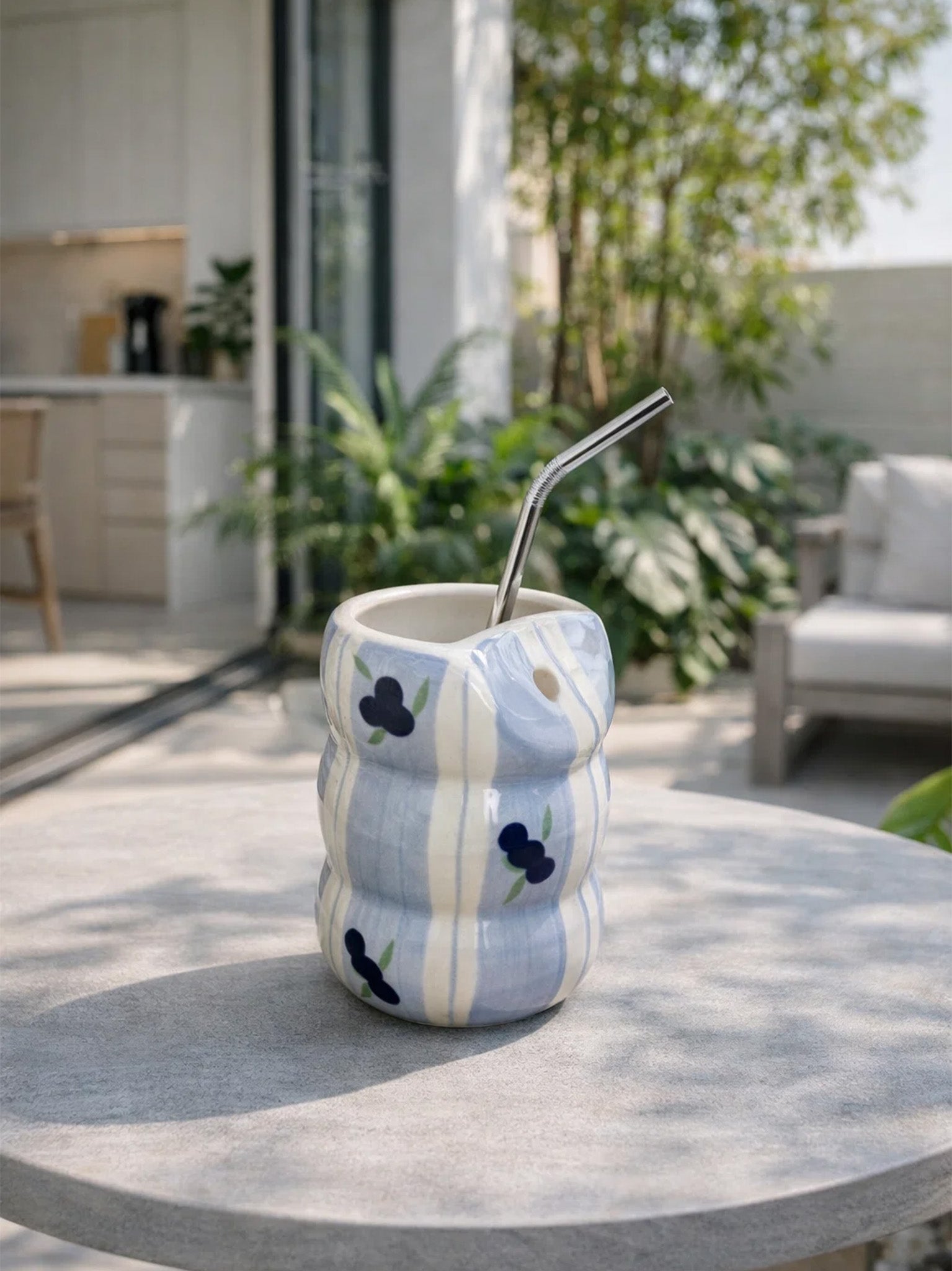 Blueberry Sipper with Straw