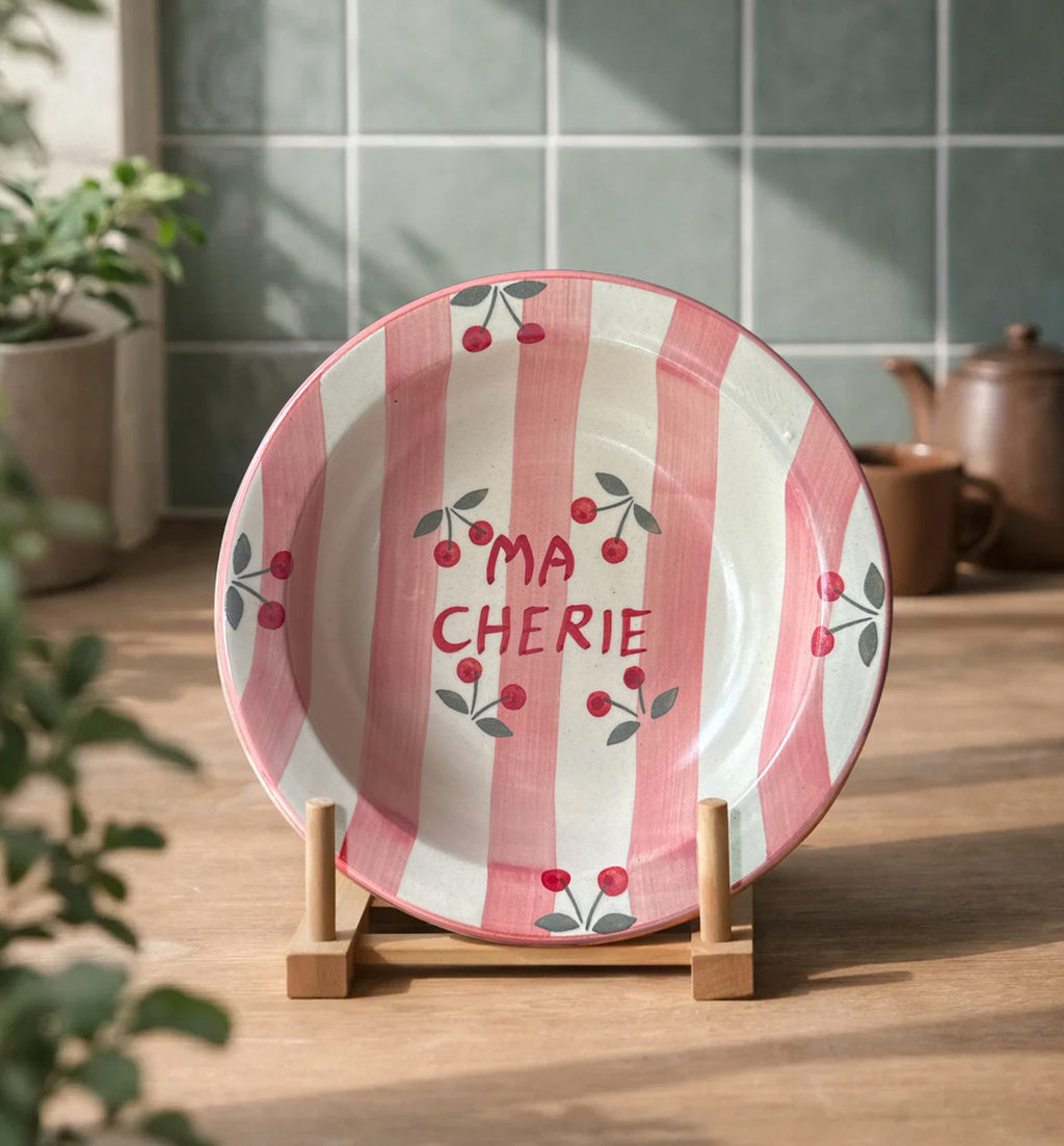 🍒 “Ma Cherie” Pasta Plate