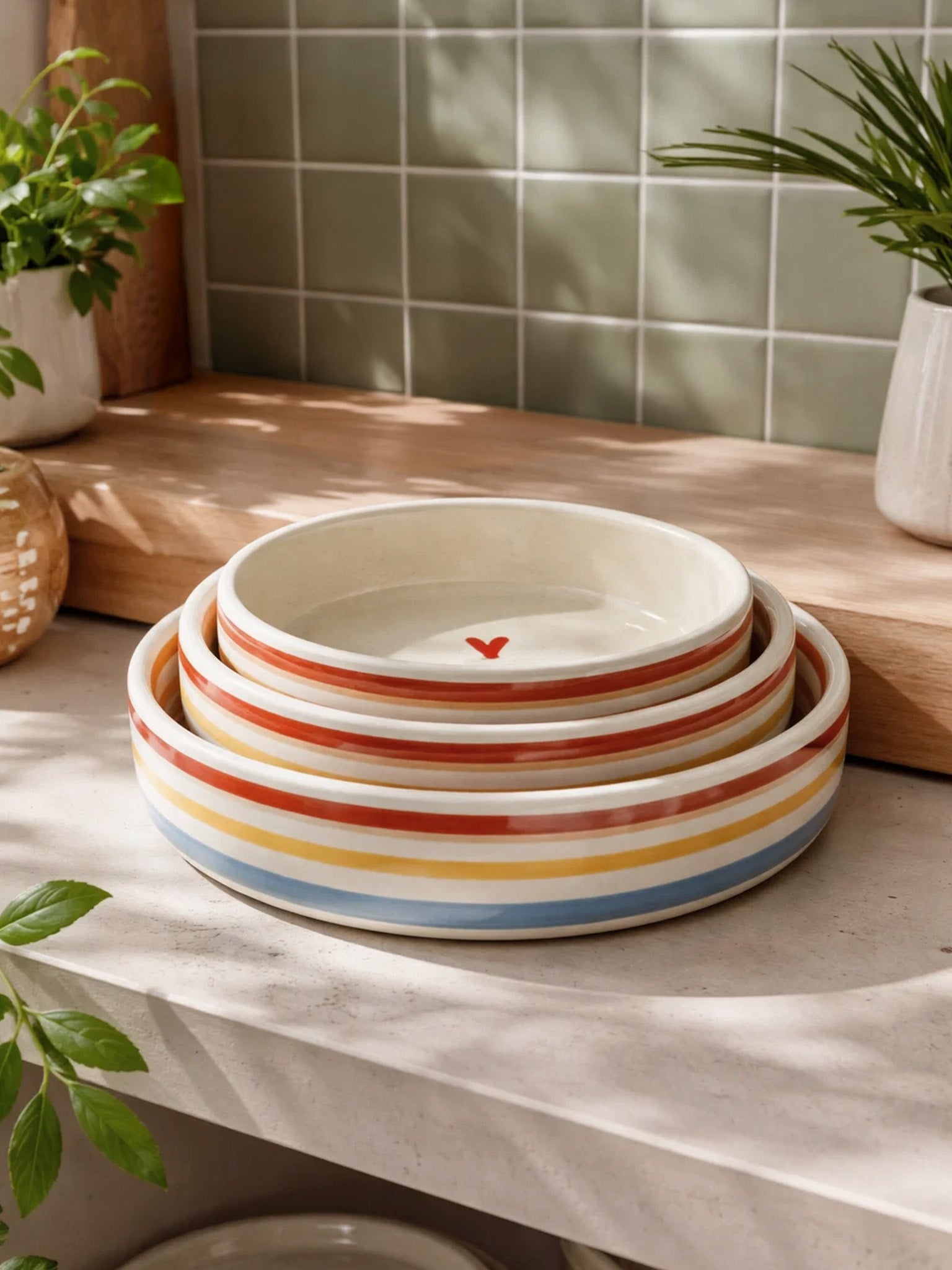 Set of 3 plates | Perfect for serving snacks, desserts, sides, or small bites