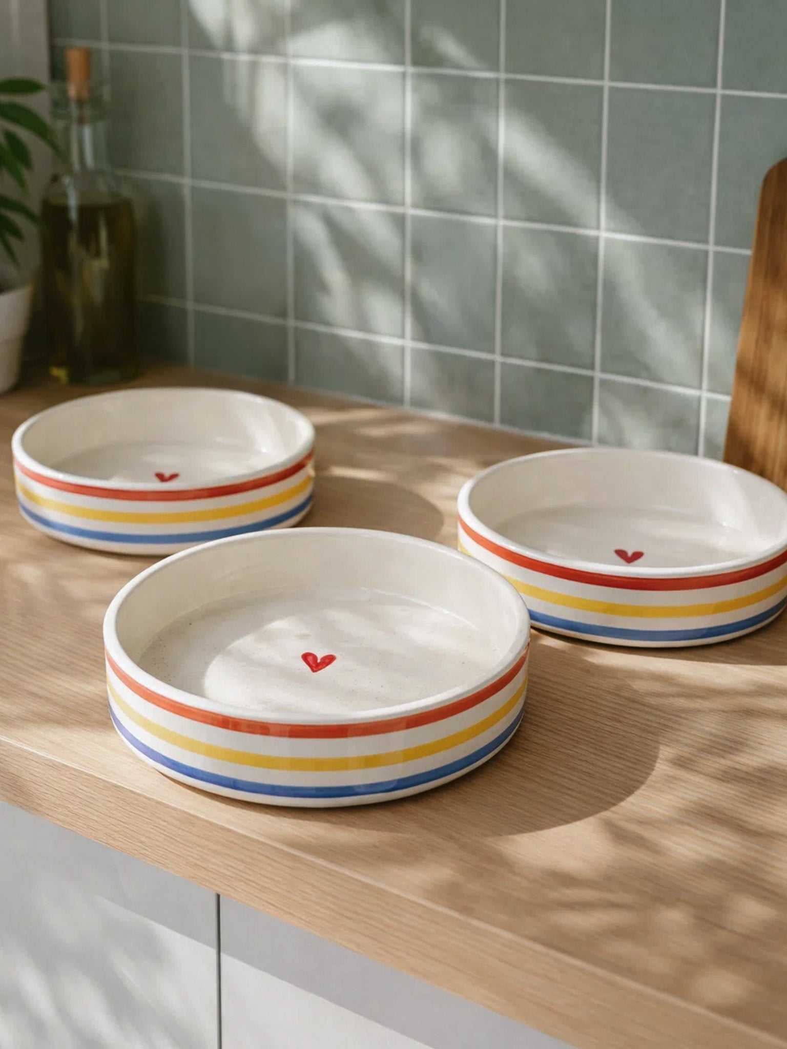 Set of 3 plates | Perfect for serving snacks, desserts, sides, or small bites